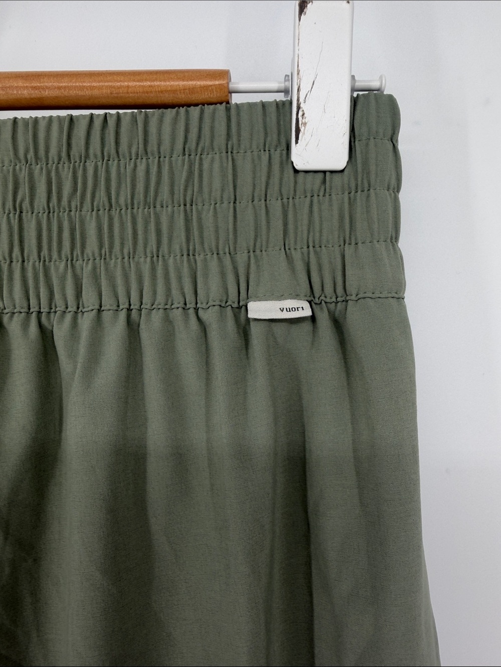 Vuori Villa Ankle Pant Small Sage Green Wide Leg Pull On Pants - Picture 3 of 5